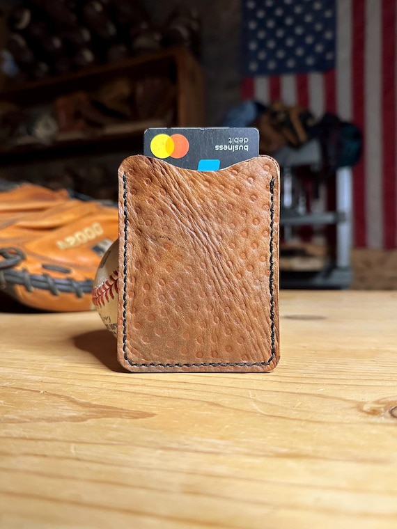 Handcrafted Baseball Glove Card Case Wallet - SSK Glove