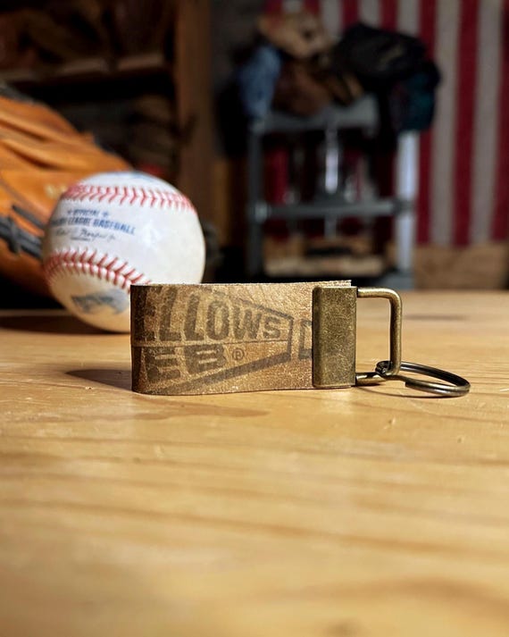Baseball Glove Leather Keychain Key Fob - Rawlings Glove
