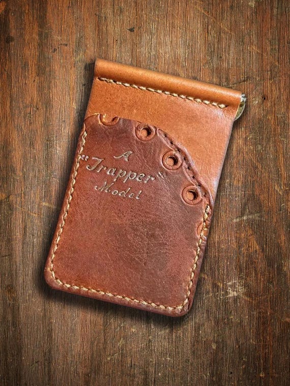 Handcrafted Baseball Glove Wallet with Money Clip