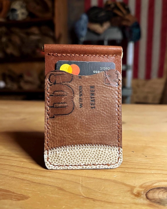Handcrafted Football Wallet with Money Clip