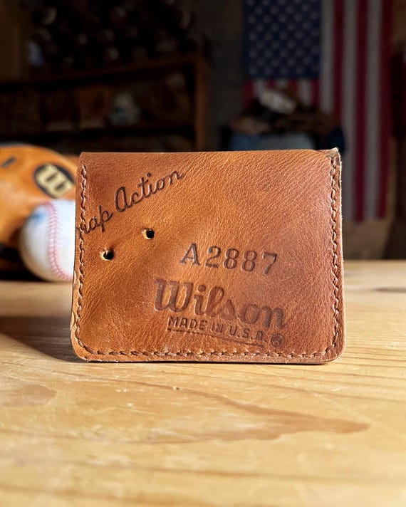 Handcrafted Baseball Glove Bifold Wallet - Vintage Wilson Glove