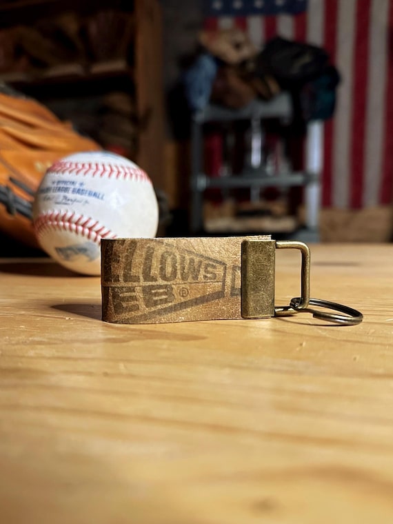 Baseball Glove Leather Keychain Key Fob - Rawlings Glove
