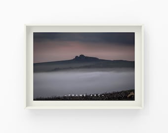 Saddle Tor sunrise photographic print