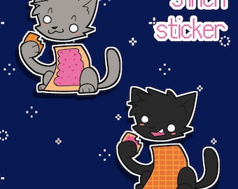 Nyan Cat & Tac Nayn | 3 inch sticker
