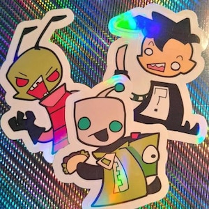 Invader Zim + Nny stickers