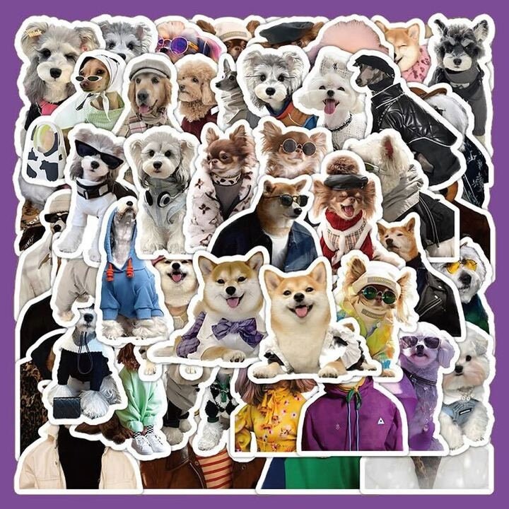 10 - 60 PCS Cute Dog Sticker Pack | Kawaii Sticker | Animal Sticker ...