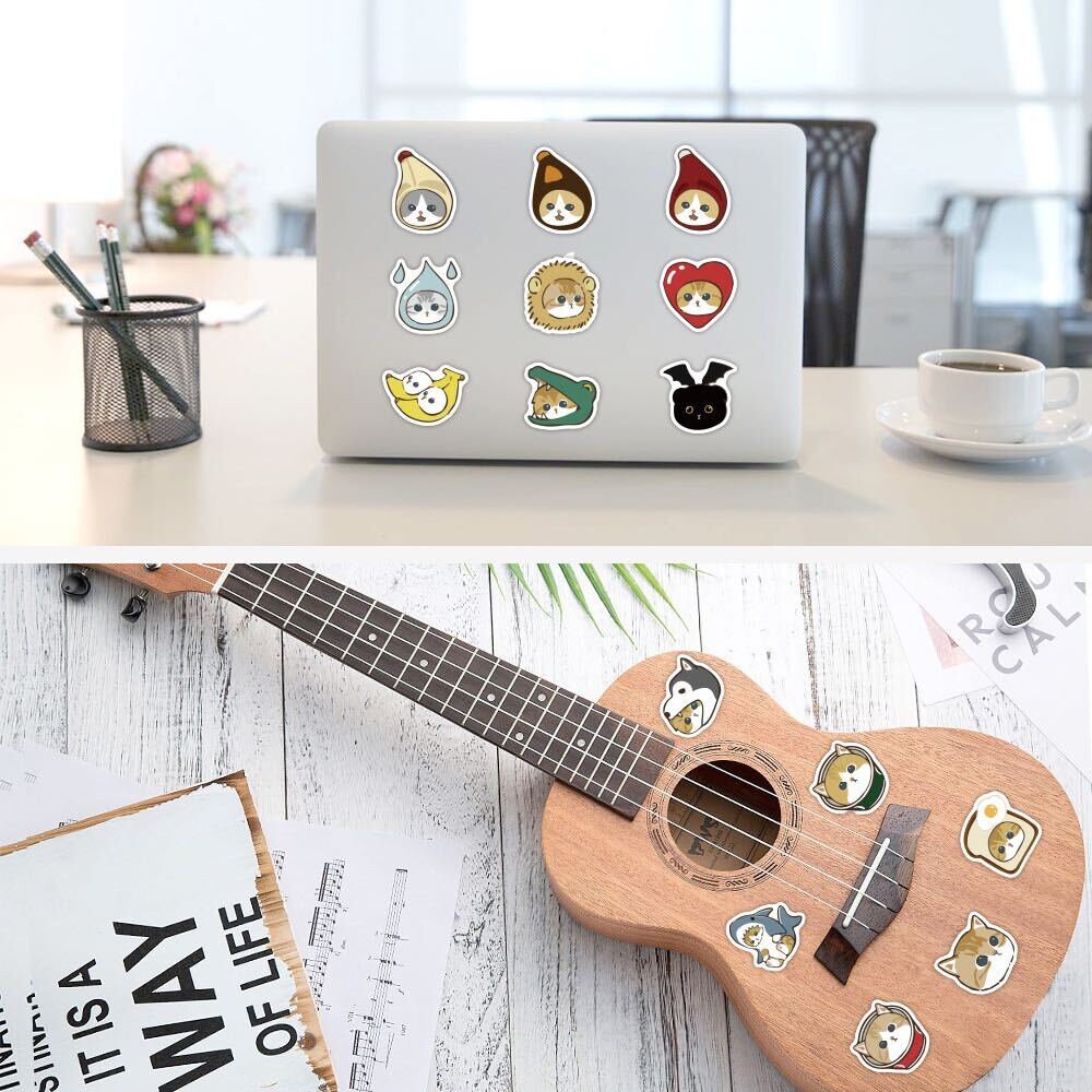 40 PCS Cute Cat Sticker Pack | Kawaii Sticker | Cartoon Cat Sticker ...