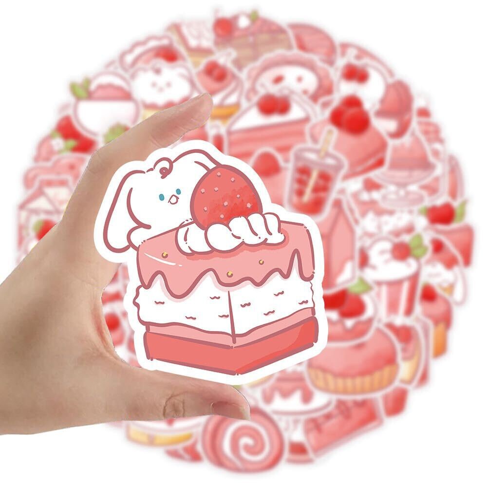 Cute Kawaii MW BonBon Series - Cherries Strawberry Sticker Sheet - for –  Alwayz Kawaii
