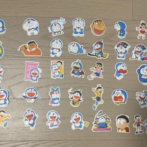 Lot de 50 autocollants Doraemon | autocollant kawaii | Stickers pour agenda de journalisation | Décoration de téléphone portable