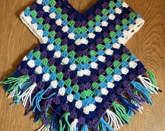 Toddler Crochet Extended Poncho