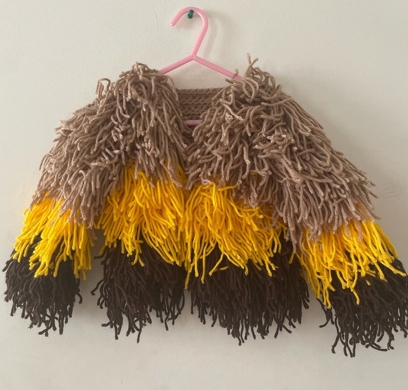 Kids Crochet Fringy Jacket image 1