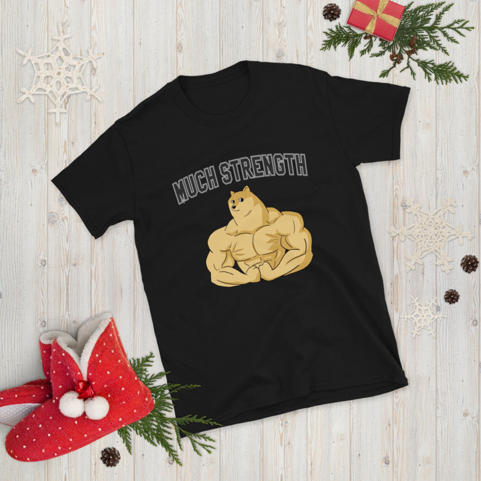 Mucha fuerza jacked doge meme más musculoso shiba inu | Etsy