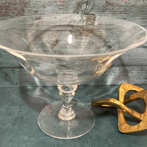 Footed Bowl, Footed Glass Bowl, Footed Fruit bowl, Glass Footed Fruit Bowl, Glass Compote Bowl, Fruit Bowl Glass, Glass Pedestal Bowl image 2