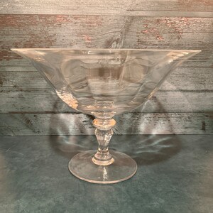 Footed Bowl, Footed Glass Bowl, Footed Fruit bowl, Glass Footed Fruit Bowl, Glass Compote Bowl, Fruit Bowl Glass, Glass Pedestal Bowl image 4