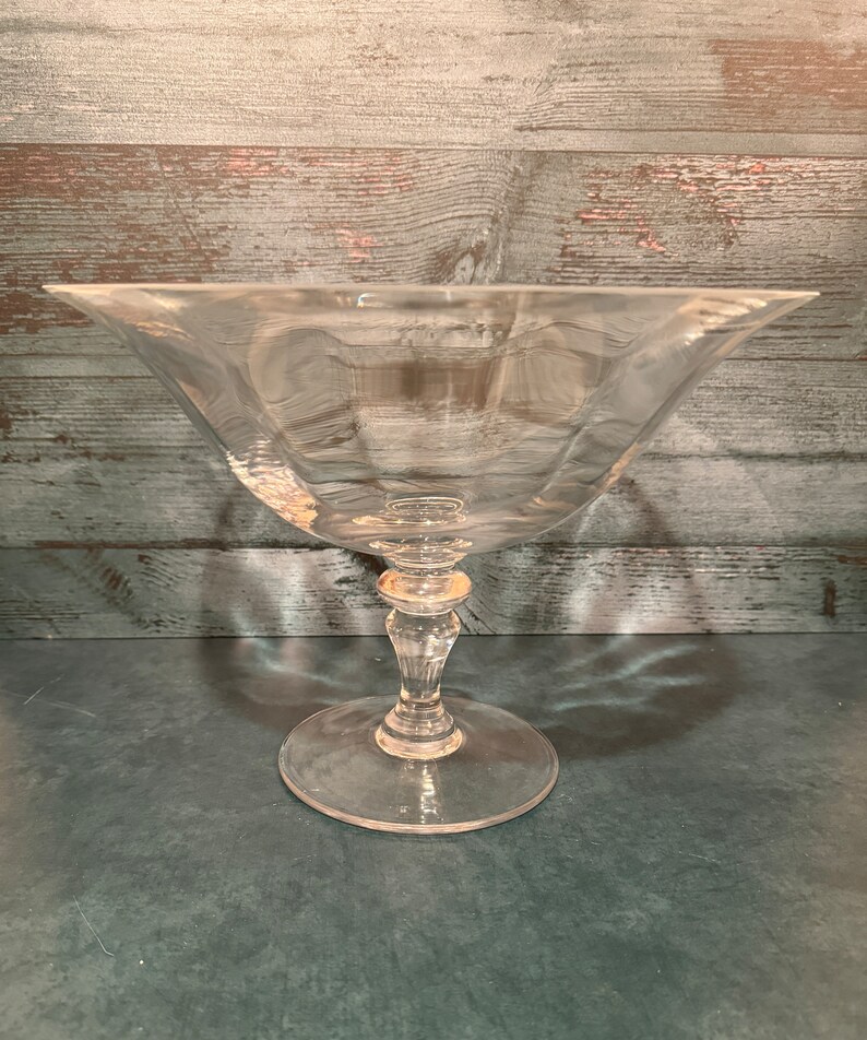 Footed Bowl, Footed Glass Bowl, Footed Fruit bowl, Glass Footed Fruit Bowl, Glass Compote Bowl, Fruit Bowl Glass, Glass Pedestal Bowl image 4