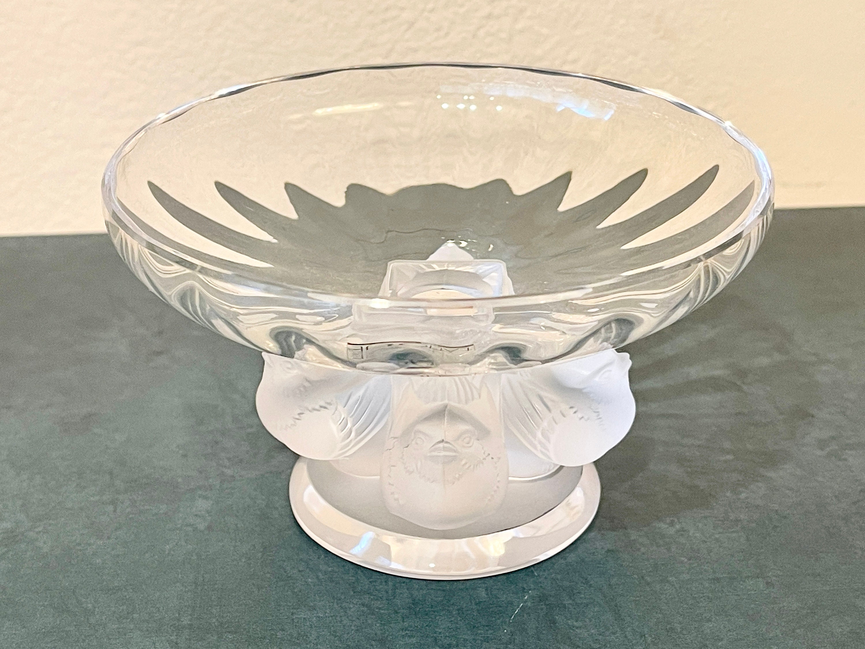 LALIQUE 波模様 クリスタル皿 LALIQUE 波模様 クリスタル皿