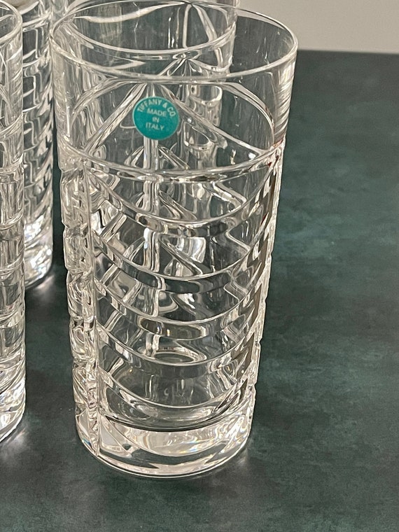 Tiffany & Co. Crystal Swag Glasses, Tiffany Royal Brierley Crystal
