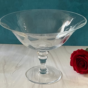 Footed Bowl, Footed Glass Bowl, Footed Fruit bowl, Glass Footed Fruit Bowl, Glass Compote Bowl, Fruit Bowl Glass, Glass Pedestal Bowl image 1