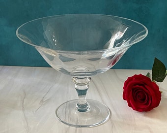 Footed Bowl, Footed Glass Bowl, Footed Fruit bowl, Glass Footed Fruit Bowl, Glass Compote Bowl, Fruit Bowl Glass, Glass Pedestal Bowl