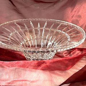 Cut Crystal Centerpiece Bowl BOXED, Lead Crystal bowl, Bohemian Cut Crystal, Crystal Bowl, Lead Crystal bohemian