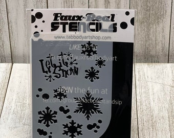 Face Painting Stencil - Snowflake