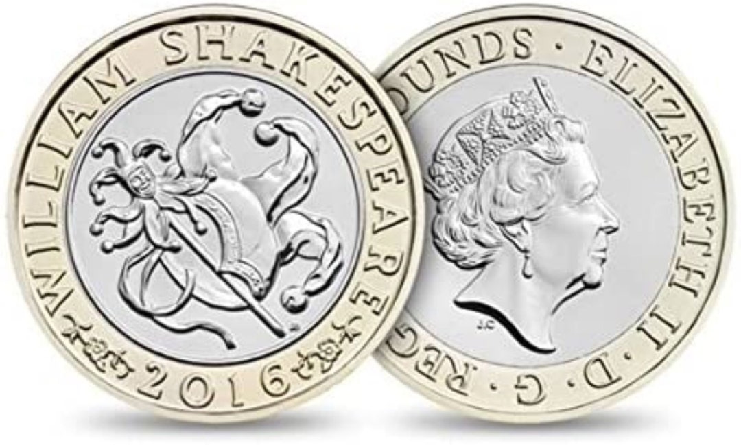 William Shakespeare 2016 Jester 2 Pound Coin - Etsy UK