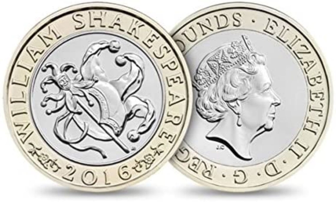 William Shakespeare 2016 Jester 2 Pound Coin - Etsy UK