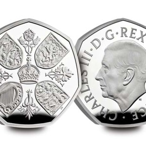 2022 König Charles III 50p Münze