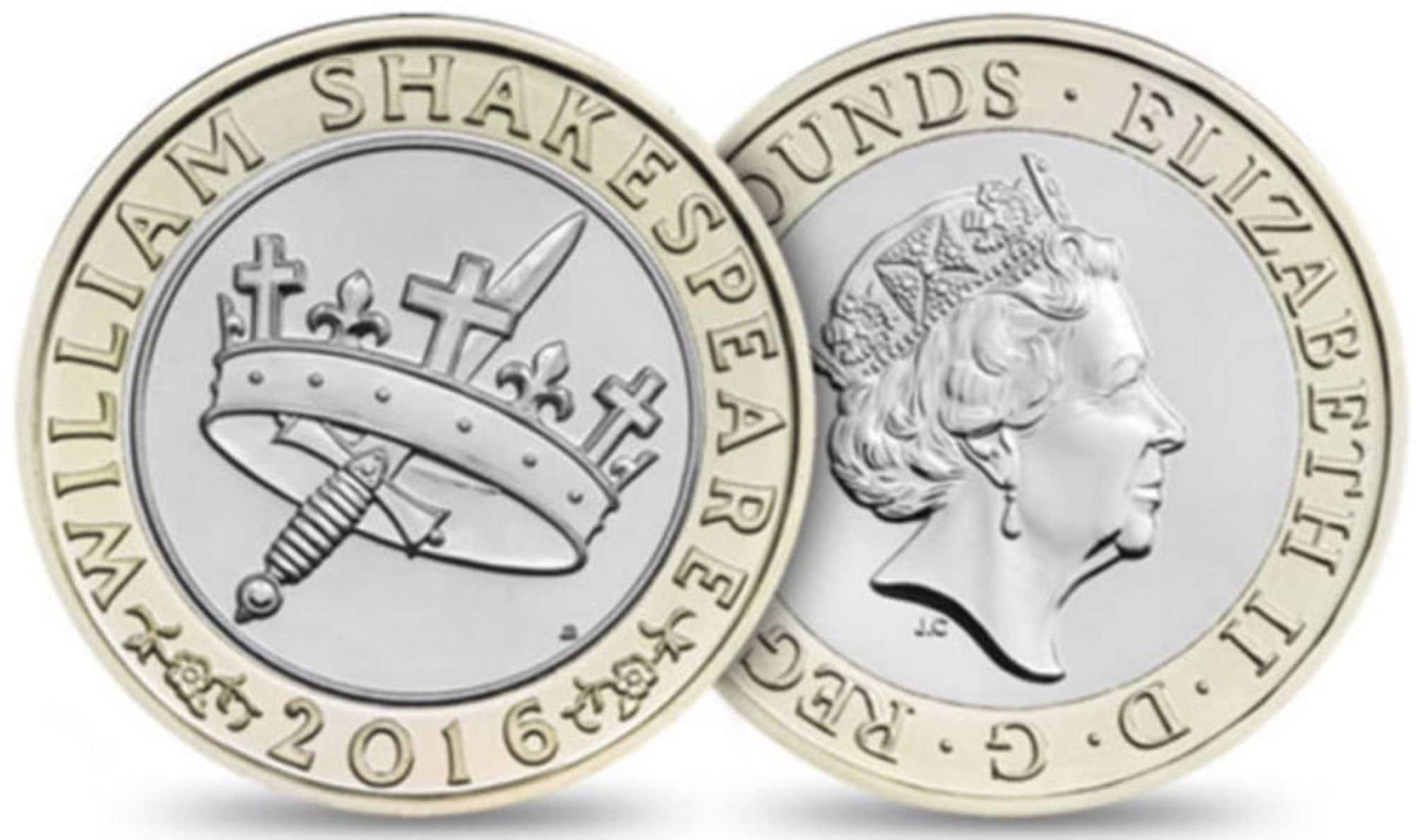 William Shakespeare 2016 Pièce de 2 Livres - Etsy France