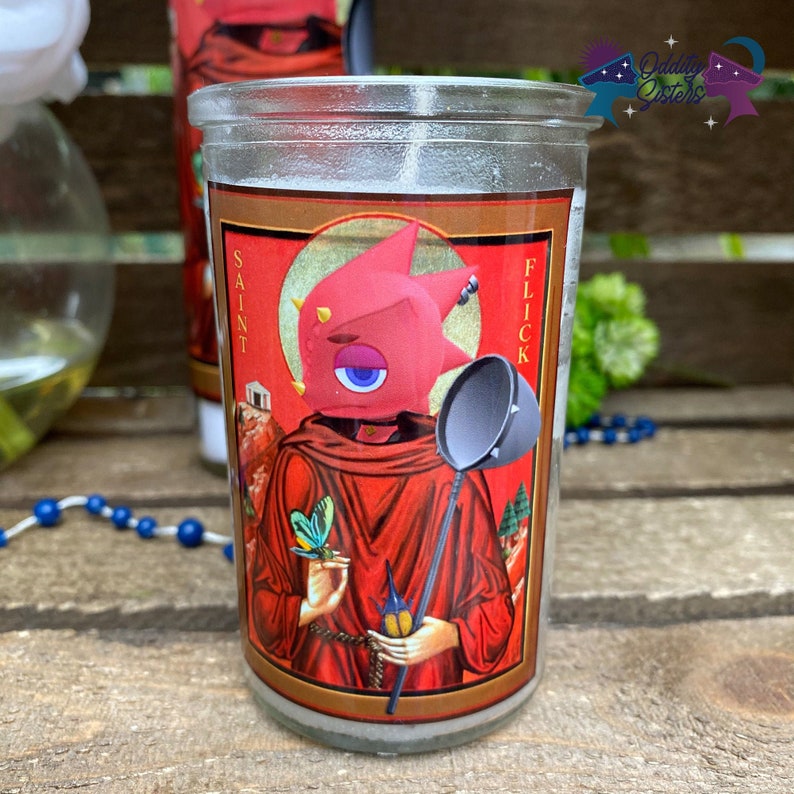 Mini Flick ACNH Funny Prayer Candle / Saint Flick Prayer Etsy