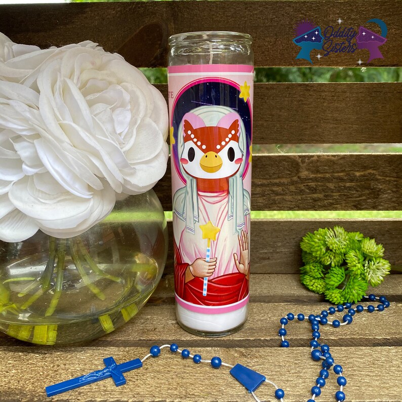 Celeste ACNH Funny Prayer Candle / Saint Celeste Prayer Candle Etsy UK