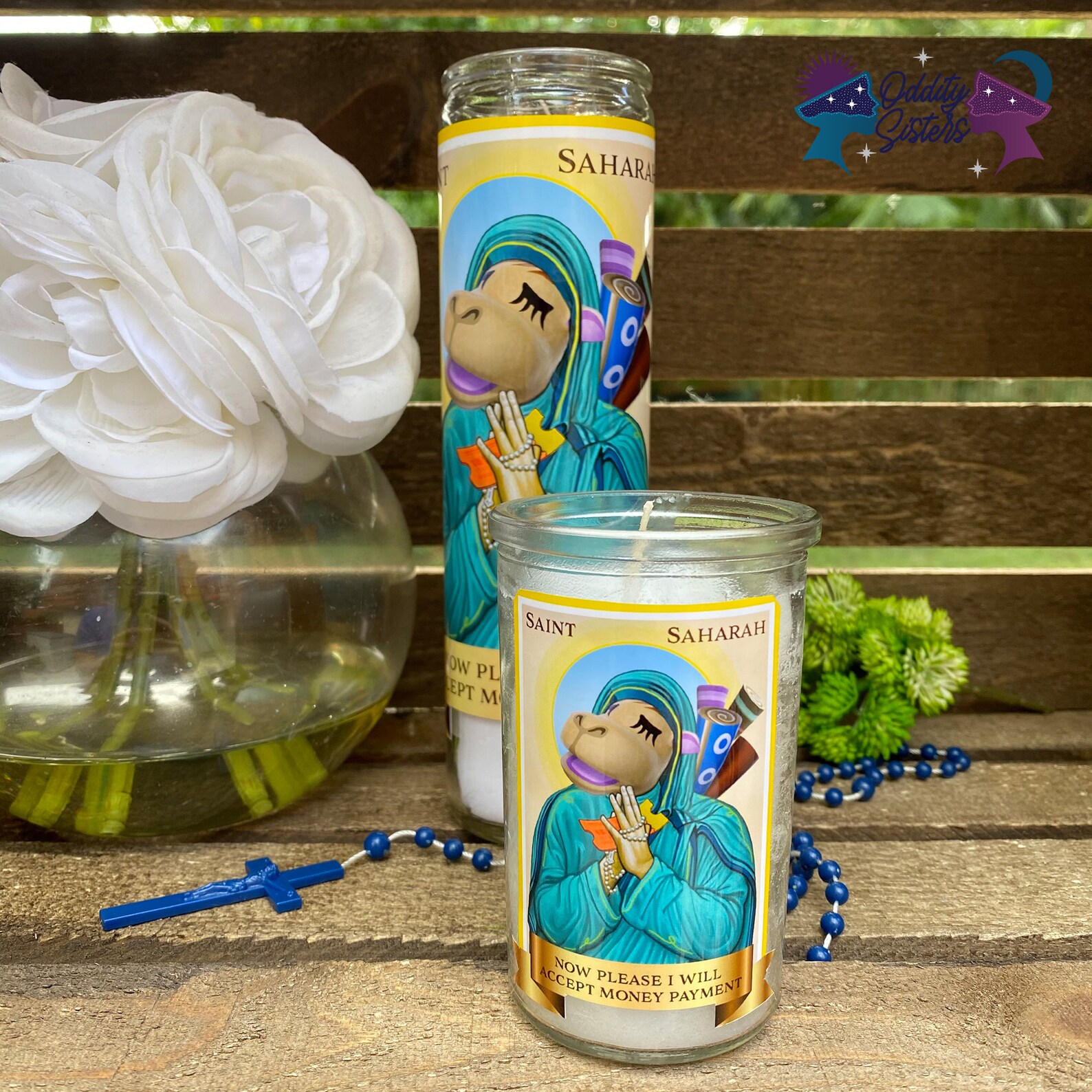 Saharah ACNH Funny Prayer Candle / Saint Saharah Prayer Candle Etsy