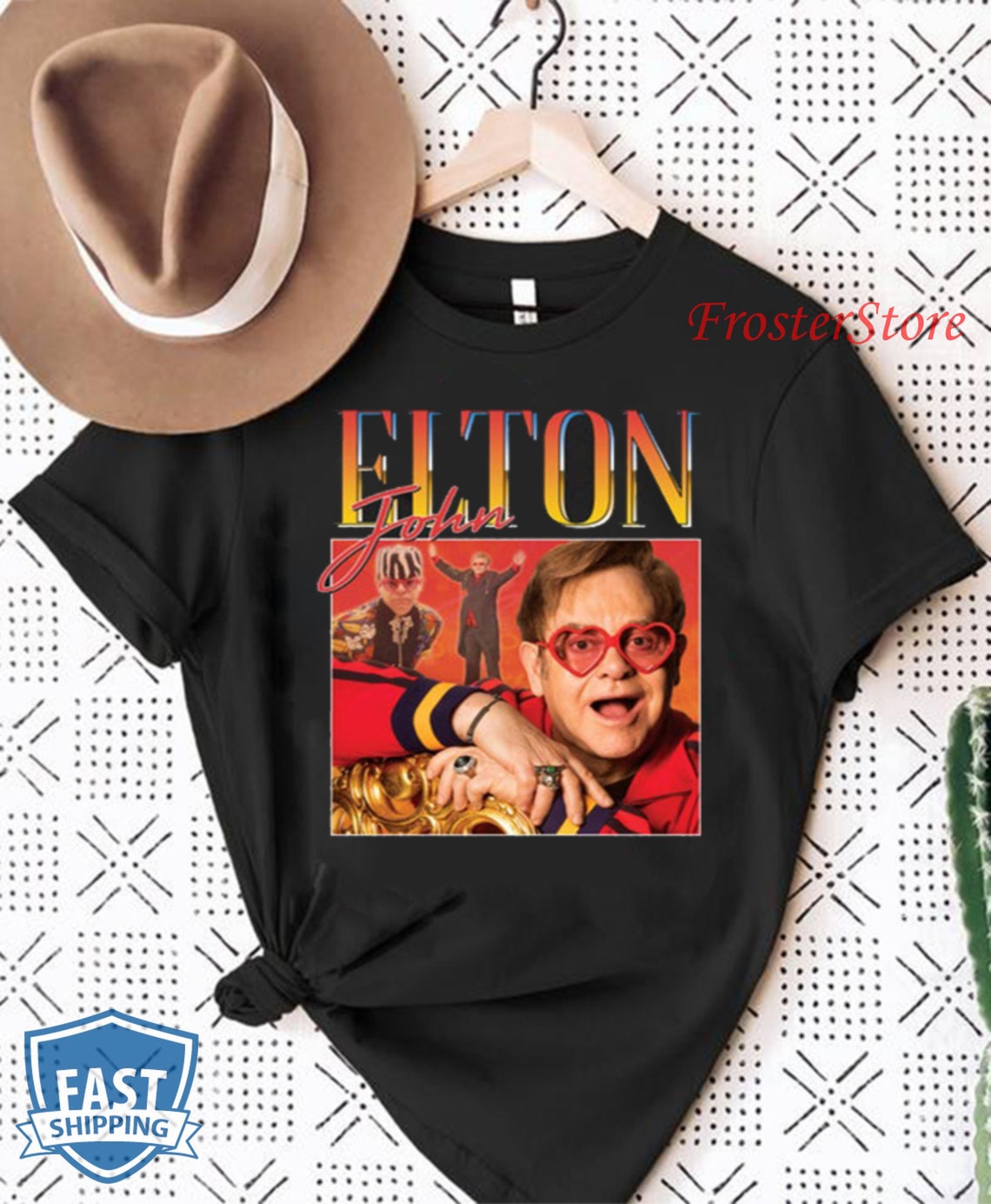 elton john lipstick shirt