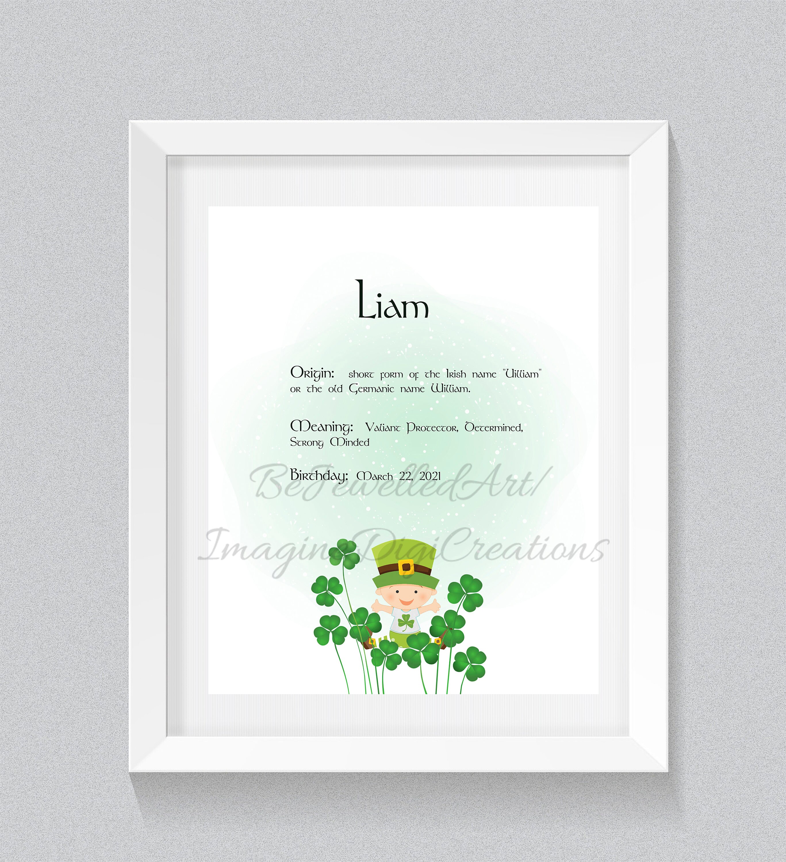 Irish Baby Blessing, Gaelic, Baby Shower,baby Blessing, Irish Baptism
