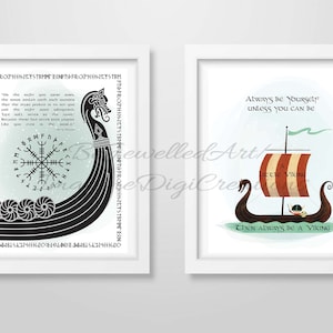 Baby Nursery, Digital Art,Viking Baby, Norse, Viking Baby Protection, Helm of Awe, Baby Shower Gift, Newborn Gift, Baby Room, Toddler Room