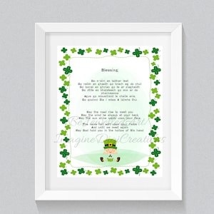 Irish Baby Blessing, Gaelic, Baby Shower,Baby Blessing, Irish Baptism,Irish Names, Newborn Gift, Boy, Girl, Baby Nursery, DigitalDownload