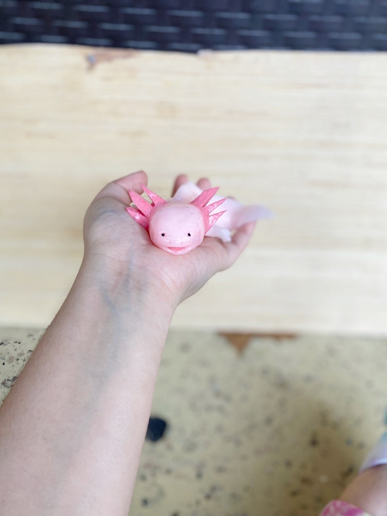 Pink Axolotl Axolotl Silicone Axolotl Squishy Stress Toy Etsy Australia