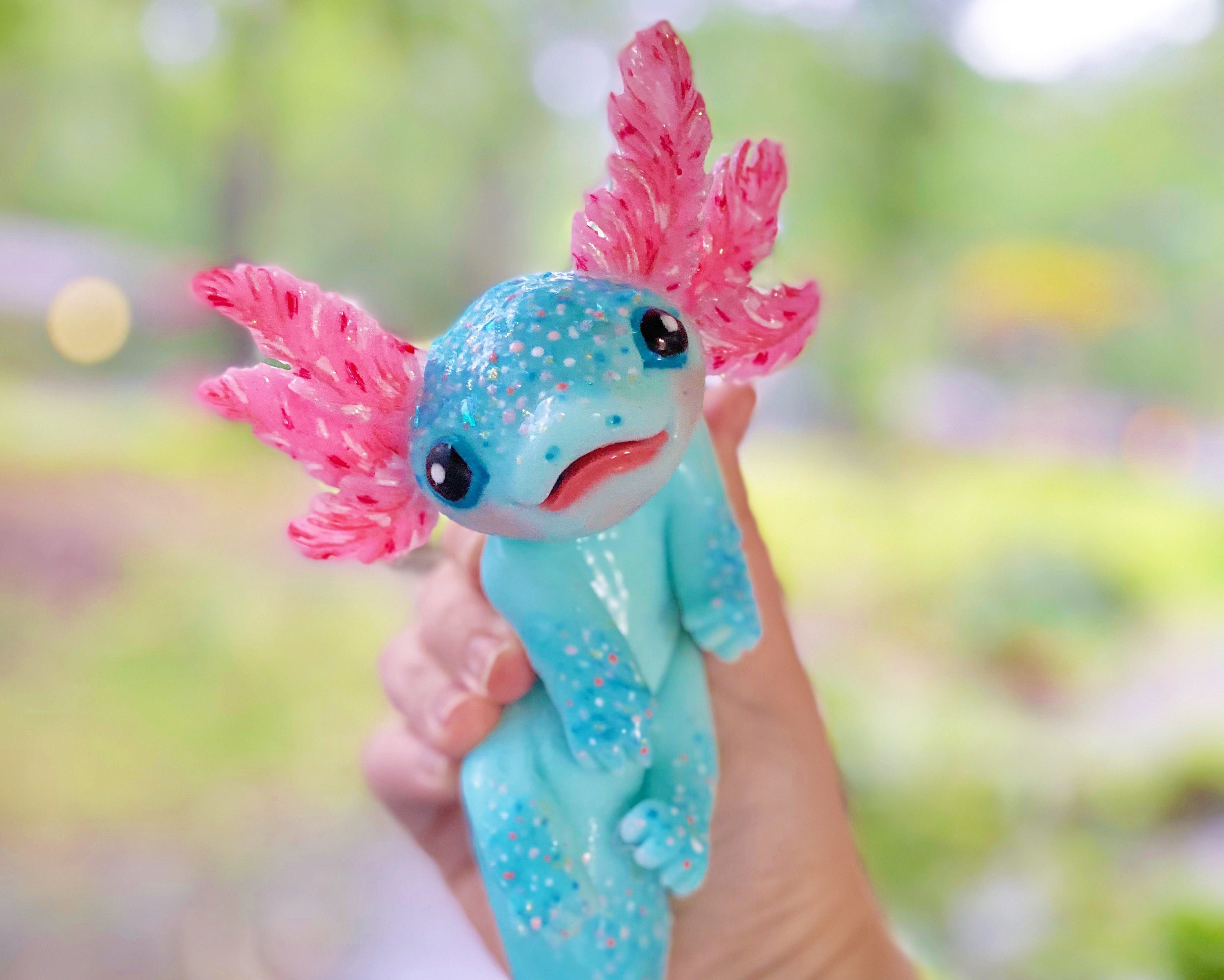 Tiny Axolotl and Putty - Squishy Cute Sea Creatures Stretchy and Squee