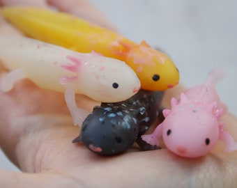 Mini axolotl, Baby axolotl, Squishy Stress Toy, Albino axolotl, Axolotl Birthday, Pink axolotl, Squishy axolotl, Squishy animal.