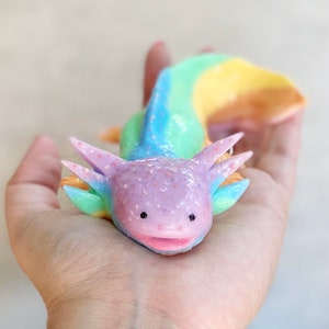 Axolotl, Squishy Axolotl, Squishy Animal, Puppy Pet Play , Squishy Stress Toy, Scented Toy, Ajolote.