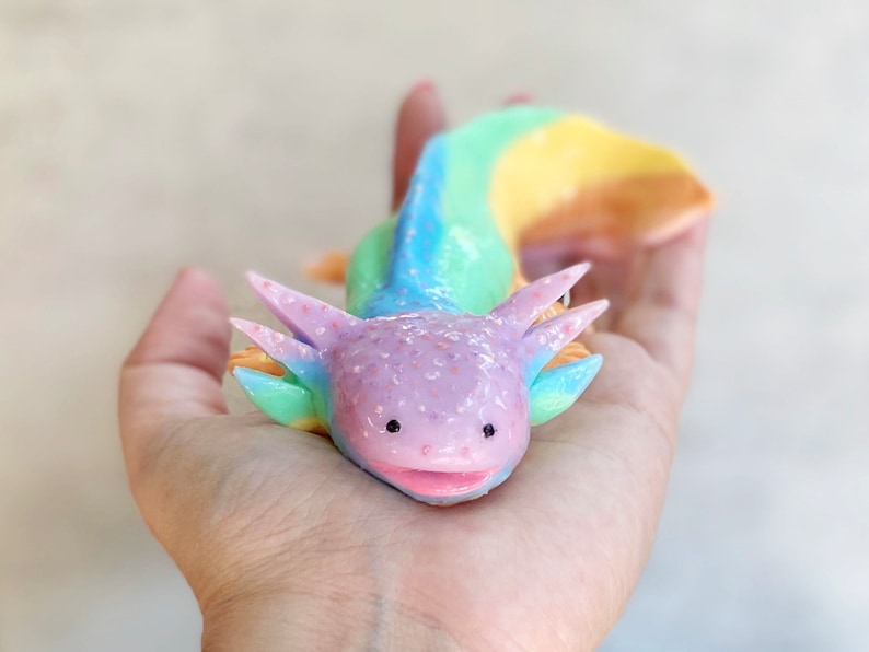 Axolotl, Squishy Axolotl, Squishy Animal, Puppy Pet Play , Squishy Stress Toy, Scented Toy, Ajolote. image 1