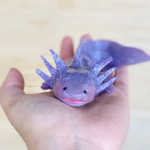 Lavender Axolotl, Axolotl, Squishy, Squishy Animal, Squishy Axolotl, Puppy Pet Play, Scented Toy, Squishy Stress Toy, AxoLuvies, ajolote image 8