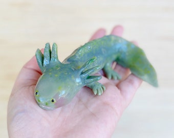 Wild Green Axolotl, Axolotl, Squishy Axolotl, Squishy Animal, Puppy Pet Play, Scented Toy, Squishy Stress Toy, ajolote.