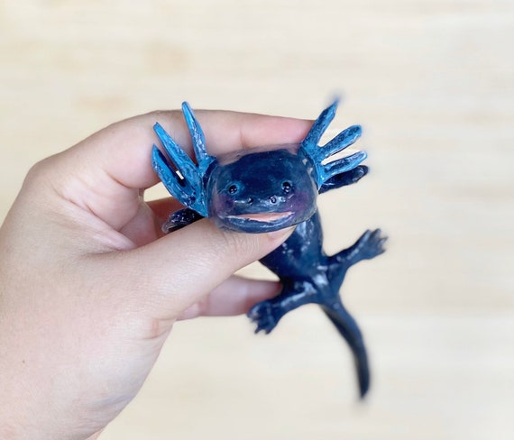 Black Axolotl, Axolotl, Silicone Axolotl, Squishy, Squishy Animal