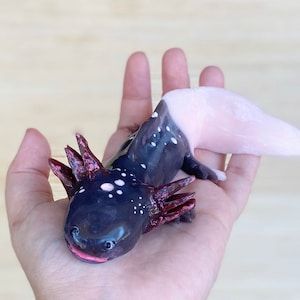 Firefly Axolotl, Axolotl, Silicone Axolotl, Squishy, Squishy Animal, Puppy Pet Play, Squishy Stress Toy, Scented Toy, Glow in the Dark.