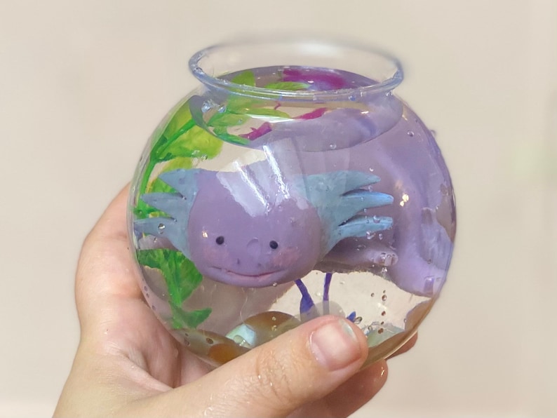 Lavender Axolotl, Axolotl, Squishy, Squishy Animal, Squishy Axolotl, Puppy Pet Play, Scented Toy, Squishy Stress Toy, AxoLuvies, ajolote image 5