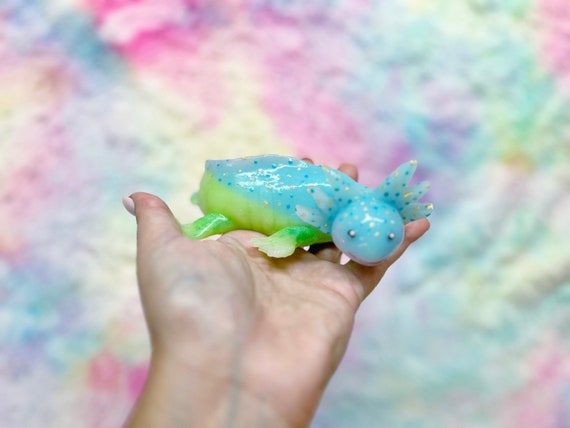 Slime Axolotl, Axolotl, Silicone Axolotl, Squishy, Squishy Animal, Squishy  Stress Toy, Scented Toy, Silicone Doll, Axoluvies, Ajolote -  Finland