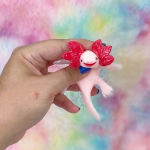 Cute Mini Axolotl, Silicone Axolotl, Squishy Animal, Squishy, Squishy Stress Toy, Puppy Pet Play, AxoLuvies, ajolote