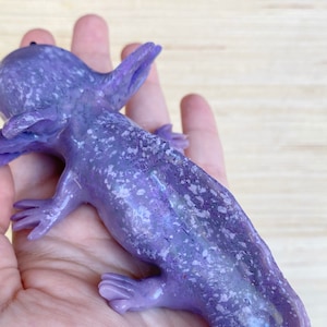 Lavender Axolotl, Axolotl, Squishy, Squishy Animal, Squishy Axolotl, Puppy Pet Play, Scented Toy, Squishy Stress Toy, AxoLuvies, ajolote image 3