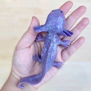 Lavender Axolotl, Axolotl, Squishy, Squishy Animal, Squishy Axolotl, Puppy Pet Play, Scented Toy, Squishy Stress Toy, AxoLuvies, ajolote image 4